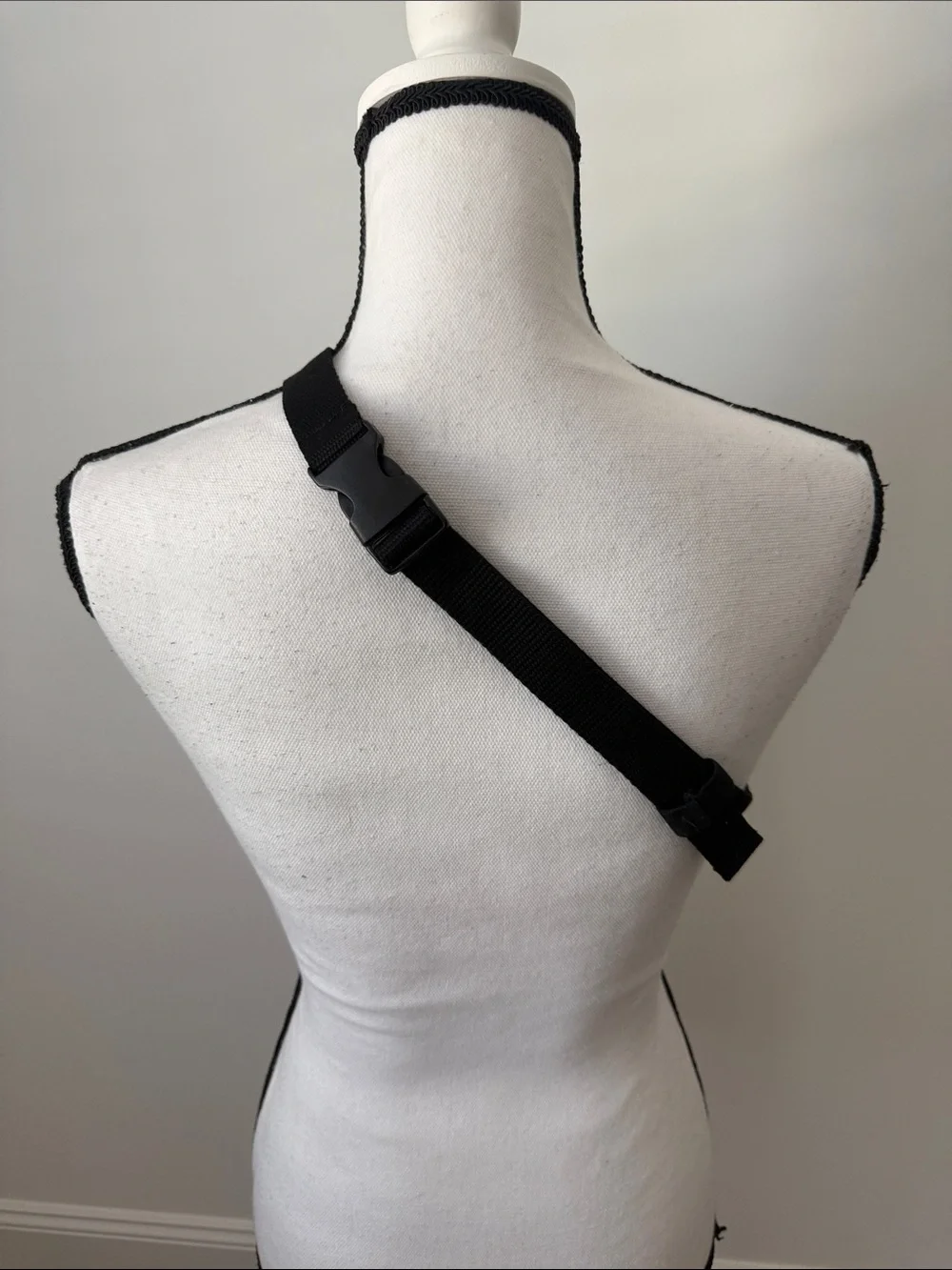 PINK Victoria's Secret Mint Canvas Crossbody Bag with Black Strap